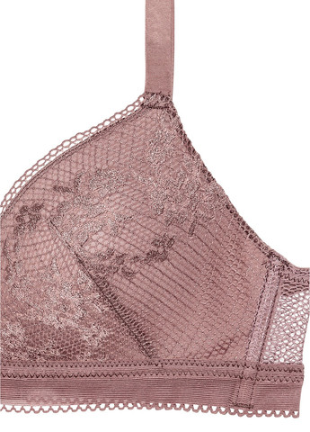 Рожево-коричневий корбей бюстгальтер H&M без кісточок поліамід