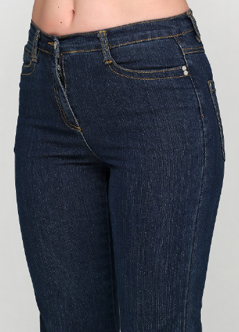 Синие демисезонные прямые джинсы Micha