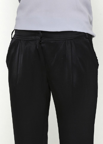 Черные кэжуал демисезонные прямые брюки Liu Jo