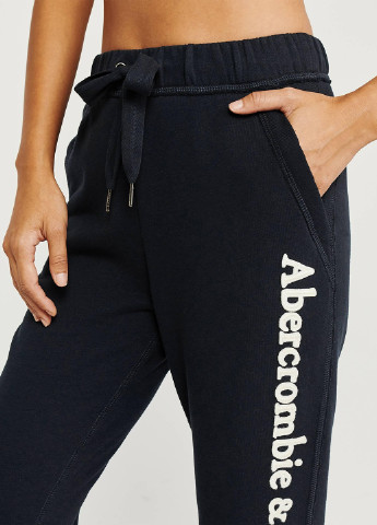 Темно-синие домашние демисезонные джоггеры брюки Abercrombie & Fitch