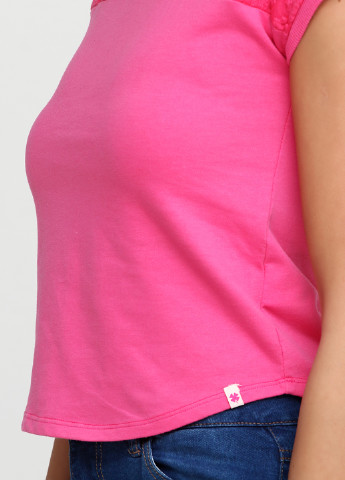 Розово-лиловая летняя футболка Lucky Brand