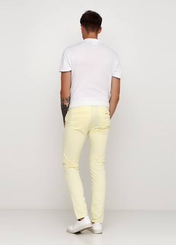 Светло-желтые кэжуал летние чиносы брюки Zara