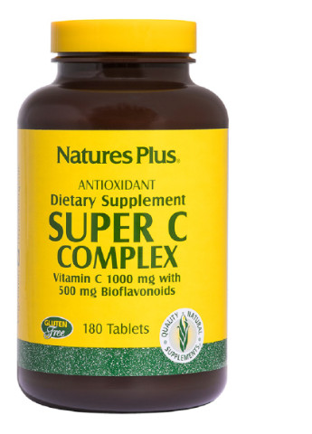 Супер Комплекс Вітаміну С, Super C Complex, 1000 мг, Nature's Plus, 180 таблеток Natures Plus (228291814)