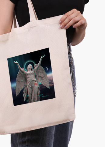 Еко сумка шоппер біла Ренесанс Ангел (Renaissance Angel) (9227-1592-WT) Еко сумка шоппер біла 41*35 см MobiPrint (215943851)
