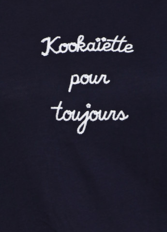 Темно-синяя летняя футболка Kookai