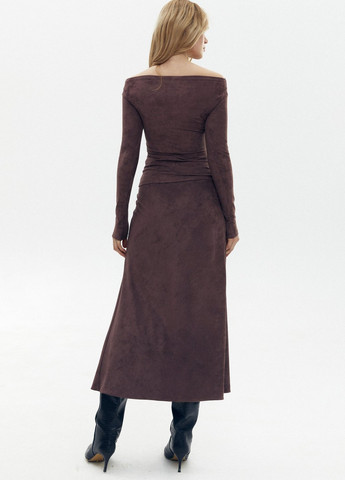 Коричневая блуза Gepur