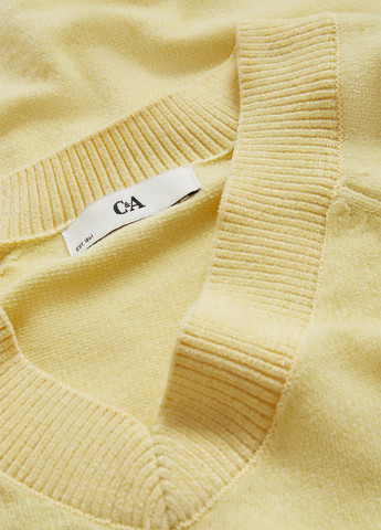 Светло-желтый демисезонный пуловер пуловер C&A
