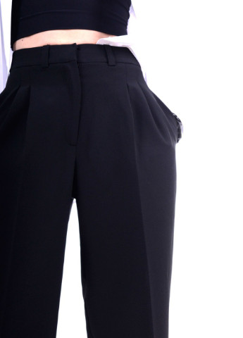 Черные кэжуал летние палаццо брюки Luxik