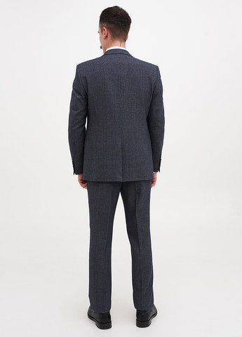 Серо-синий демисезонный костюм (пиджак, брюки) брючный Federico Cavallini