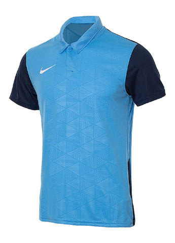 Голубой футболка-поло для мужчин Nike с логотипом
