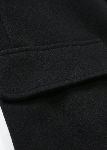 Чорне демісезонне Пальто однобортне SHEIN