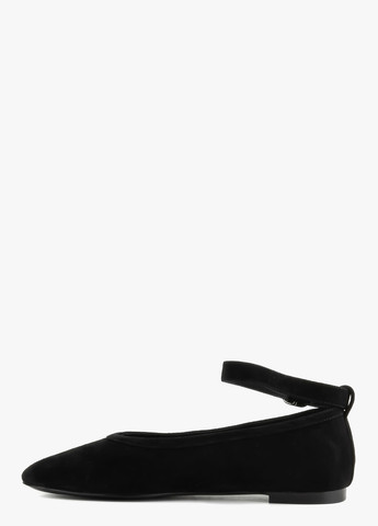 Le'BERDES Туфлі анкл страп чорний з натуральна замша, україна — демісезон (370451987)