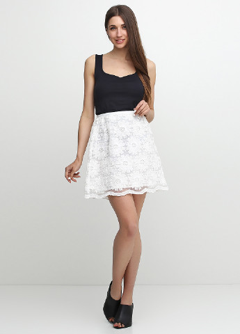 Белое кэжуал юбки Yumi с цветочным принтом