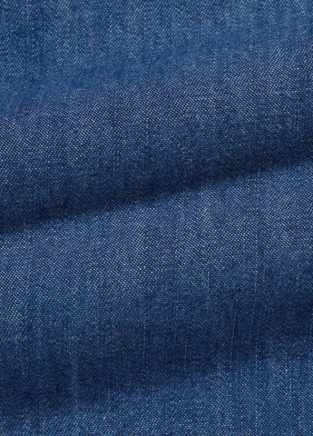 Синя джинсова сукня а-силует, сорочка Uniqlo однотонна
