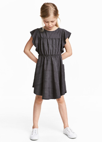 Тёмно-серое платье H&M (137682083)