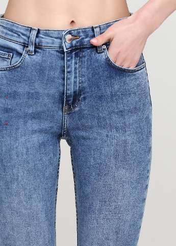 Джинси H&M скінні варенка блакитні джинсові бавовна