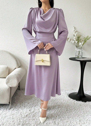 Бузковий літній комплект (блуза, спідниця) SHEIN