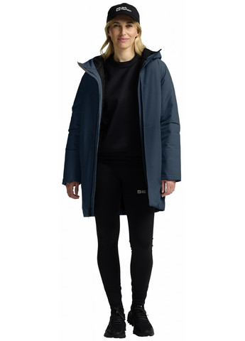 Темно-синяя зимняя куртка Jack Wolfskin FROST HAVEN JKT W