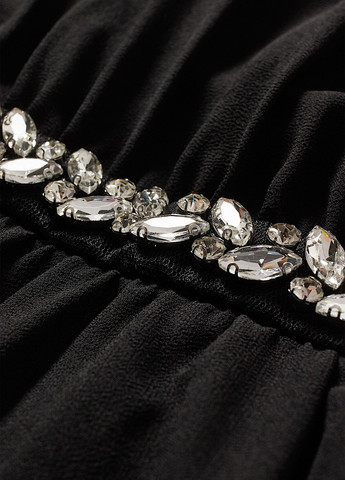 Черное кэжуал, коктейльное платье клеш, с открытой спиной C&A однотонное