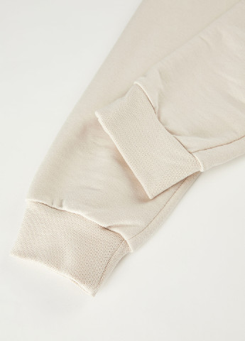 Светло-бежевые кэжуал демисезонные брюки джоггеры DeFacto