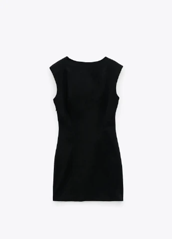 Чорна кежуал плаття, сукня Zara однотонна