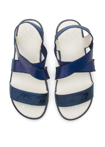 Синие кэжуал сандалі nelli blu cm336-18 Nelli Blu на резинке