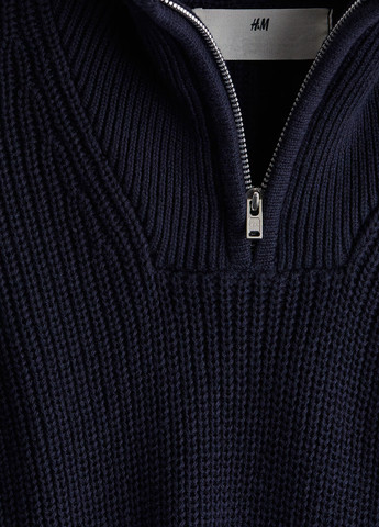 Темно-синий демисезонный свитер H&M
