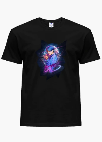 Чорна демісезонна футболка дитяча бтс (bts) (9224-1067) MobiPrint