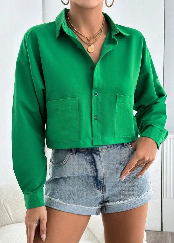 Зелена блуза SHEIN