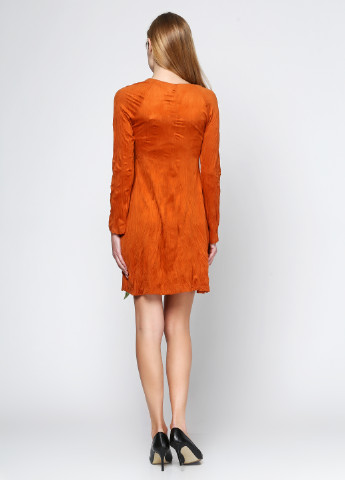 Оранжевое кэжуал платье Lauren Vidal однотонное