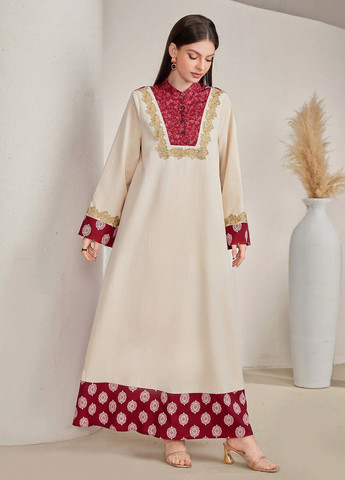 Комбінована кежуал сукня оверсайз SHEIN з абстрактним візерунком