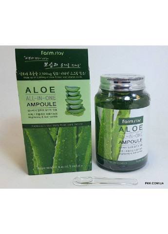 Ампульна сироватка для обличчя зволожуюча Aloe All-In One Ampoule FarmStay (254844074)