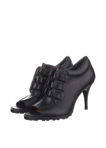 Черные женские кэжуал туфли на высоком каблуке американские - фото