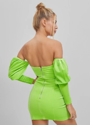 Салатова вечірня сукня Bershka