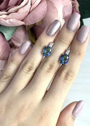 Сережки Silver Flame (164342217)