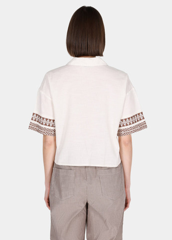 Бежевая кэжуал рубашка с орнаментом Colin's