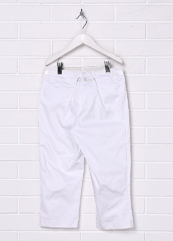 Белые кэжуал демисезонные со средней талией брюки Blumarine