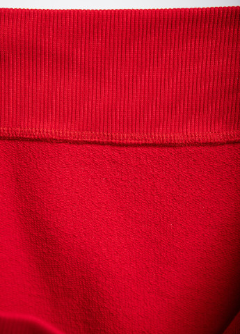 Красный хлопковый свитшот с логотипом Supreme Spain - крой однотонный красный кэжуал - (251894205)