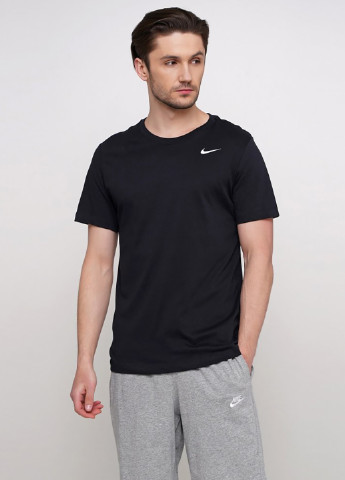Черная футболка Nike M Nk Dry Tee Dfc Crew Solid