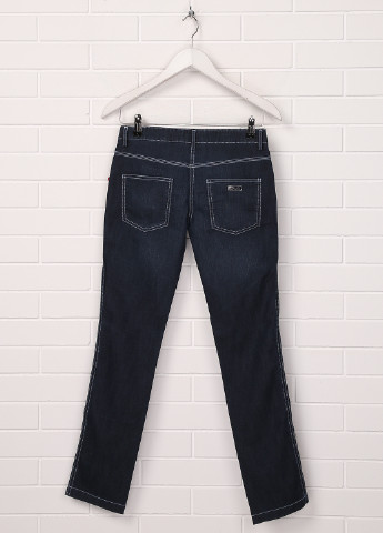 Темно-синие демисезонные со средней талией джинсы Laura Biagiotti