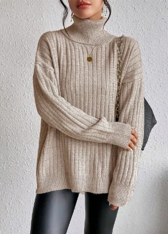 Оливковий (хакі) зимовий светр SHEIN