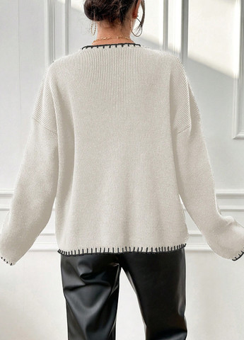 Белый демисезонный джемпер джемпер SHEIN