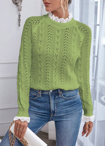 Зелений демісезонний джемпер джемпер SHEIN