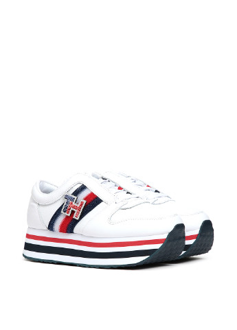 Белые демисезонные кроссовки Tommy Hilfiger