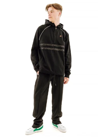 Черные спортивные демисезонные зауженные брюки Ellesse