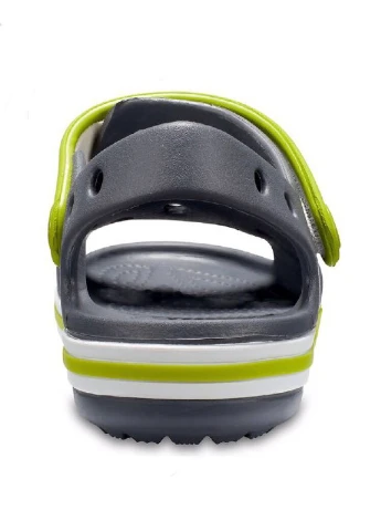Темно-серые кэжуал детские сандалии Crocs на липучке