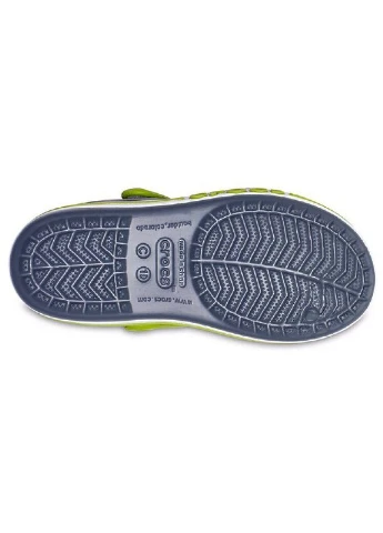 Темно-серые кэжуал детские сандалии Crocs на липучке
