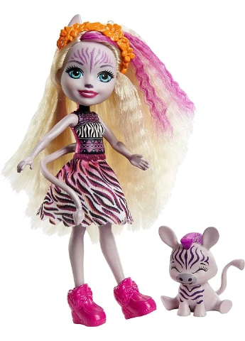 Лялька Enchantimals Zadie Zebra & Ref Зебра Зеді (GTM27) Mattel (255665587)
