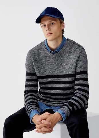 Темно-серый демисезонный джемпер джемпер Pull & Bear