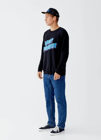 Чорний демісезонний джемпер джемпер Pull & Bear